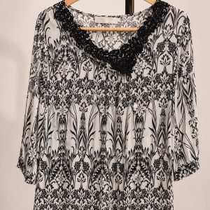 Blusa com estampa floral