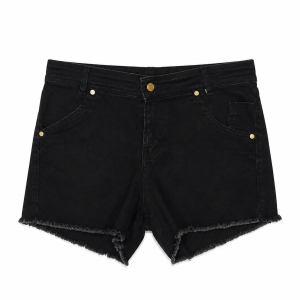 Short jeans preto feminino