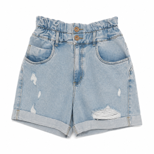 Short jeans claro feminino
