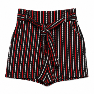 Short feminino listrado