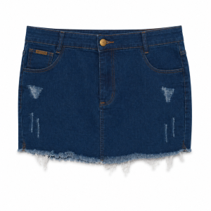 Saia jeans feminina