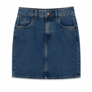 Saia jeans feminina