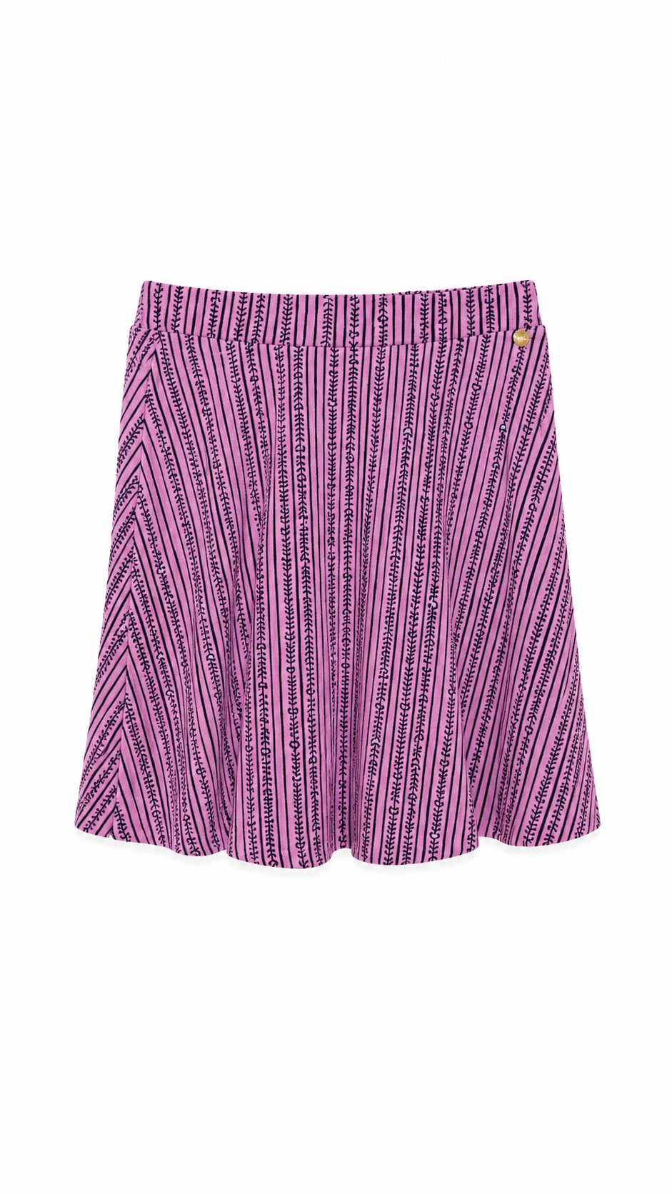 Saia Estampada Rosa