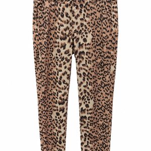 Calça estampada de onça