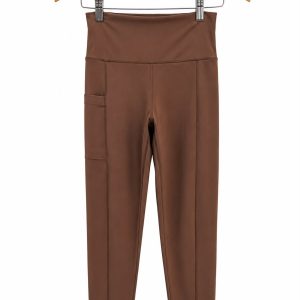 Legging fitness feminina na cor marrom
